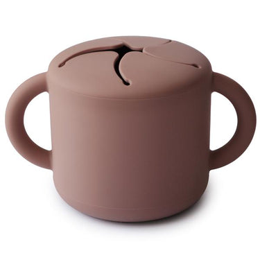 Mushie Silicone Snack Cup, Cloudy Mauve